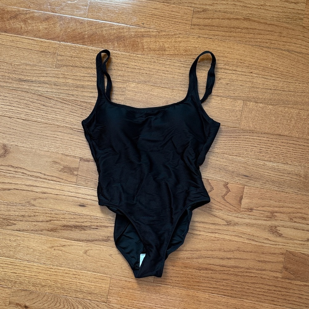 J. Crew Black One Piece Swimsuit